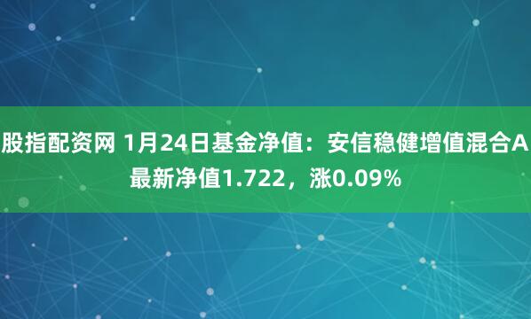 股指配资网 1月24日基金净值：安信稳健增值混合A最新净值1.722，涨0.09%